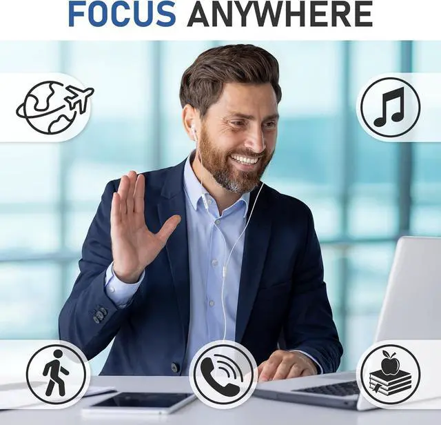 Alt view image 7 of 7 - ZENITH Wired Earbuds in-Ear Headphones 2 Years Warranty Earphones with Microphone Corded for 3.5mm Jack Ear Buds for iPhone  Computer Laptop Kids School Students Women Small Ear