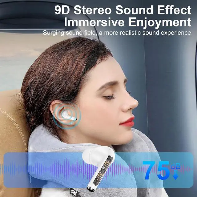Alt view image 4 of 7 - Pixel Earbuds Wireless Ear buds for Google Pixel 10 Pro XL 10 Pro Fold 10 Pro 10 9a 9 Pro XL 9 Pro Fold Pro 9 8 7 6 60H Bluetooth Headphones in Ear Earphones Noise Canceling IPX7 Waterproof Sports LED