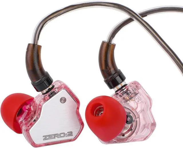 Main image of 7Hz x Crinacle Zero:2 in Ear Monitor Updated 10mm Dynamic Driver IEM Wired Earbuds Earphones Gaming Earbuds with OFC IEM Cable for Musician (Pink Without MIC)