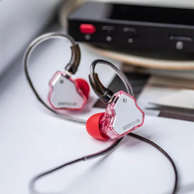 Alt view image 6 of 7 - 7Hz x Crinacle Zero:2 in Ear Monitor Updated 10mm Dynamic Driver IEM Wired Earbuds Earphones Gaming Earbuds with OFC IEM Cable for Musician (Pink Without MIC)