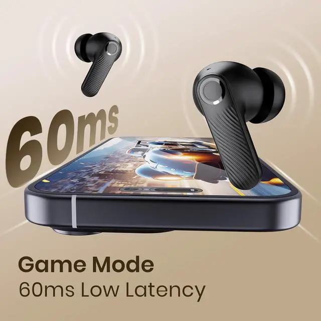 Alt view image 7 of 7 - Wireless Earbuds 5.4 Bluetooth Headphones 100H Bluetooth Earbuds Active Noise Cancelling Earphones in-Ear Earbud with 4 ENC Noise Cancelling Mic IP5 Waterproof Earphones for Android iOS