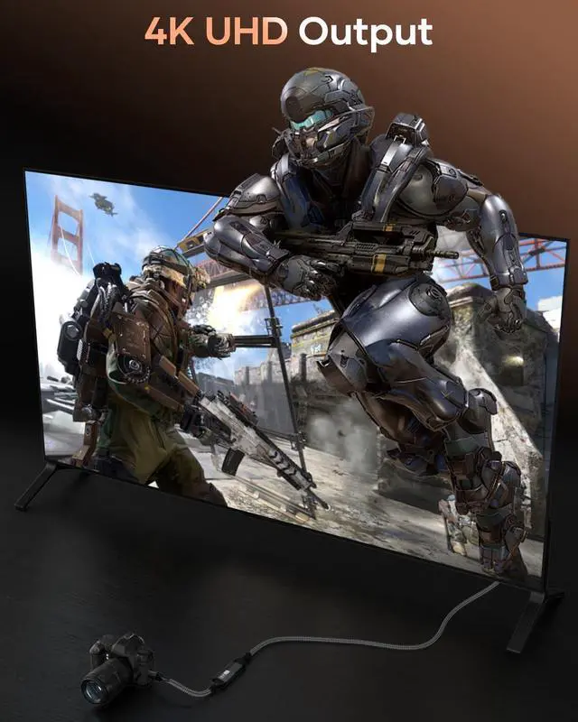 Alt view image 5 of 7 - Mini HDMI to HDMI Adapter 4K@60Hz 1440P@144Hz Mini HDMI Male to HDMI Female Extender Cable HDR 3D Compatible with Raspberry Pi Zero Camera TV Laptop Portable Monitor HDTV Camcorder