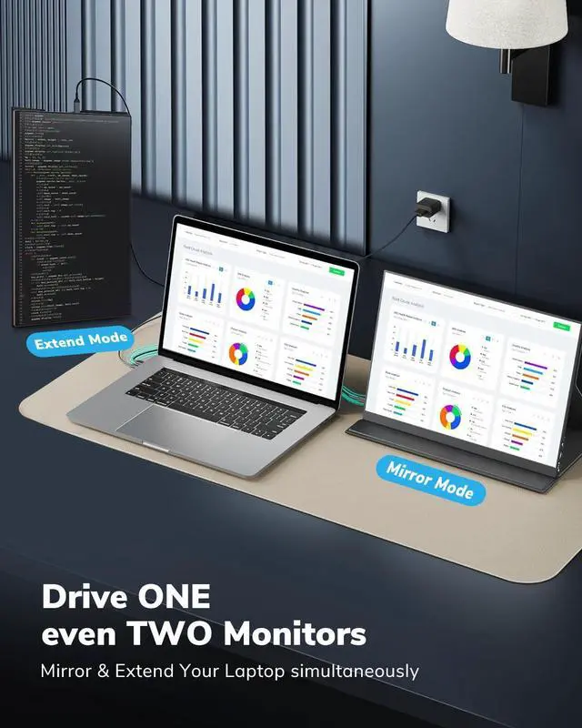 Alt view image 6 of 7 - USB C to Mini HDMI Cable 5FT High Speed 4K Cord 4K@30/2K@60Hz/1080P Nylon Type C to Mini HDMI Uni-Directional Cord for Portable Monitor Steam Deck ROG Ally Laptop MacBook iPad Pro iPhone 15