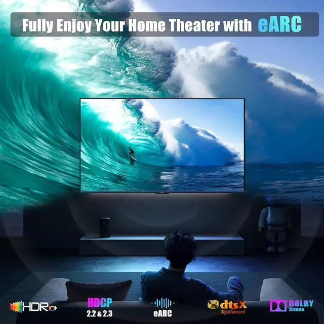 Alt view image 2 of 7 - 8K HDMI 2.1 Cables 10 FT 10-Pack 48Gbps Ultra High Speed HDMI Braided Cord 10 Feet 8K@60Hz 4K@120Hz HDCP 2.2&2.3 3D ARC/eARC HDR10+ for Soundbar TV PS5/4 Xbox  Monitor PC etc