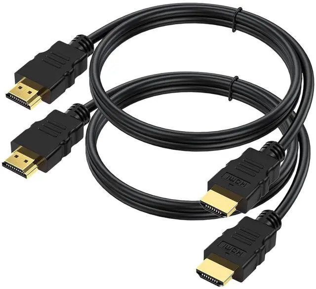 Main image of HDMI Cable 4 FT 2-Pack 4K HDMI TV Cable 4FT Shielded HDMI 2.0 CL3 Rated Cord for Smart Monitor with Streaming TV 4K 1080P@144Hz ARC & CL3 Rated | for Laptop Monitor PS5 PS4 Xbox Soundbar