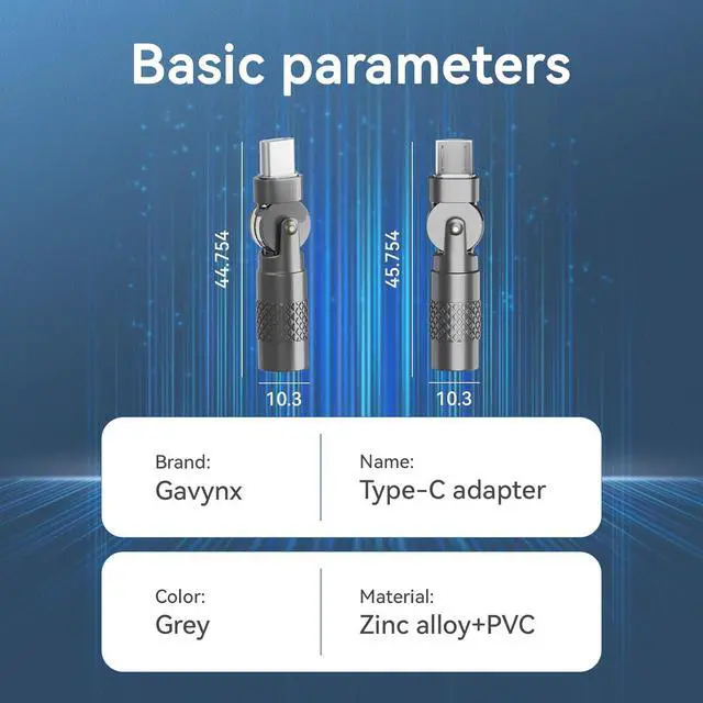 Alt view image 7 of 7 - USB C 180 Degree Adapter 60W (2 Pack) USB C to USB CAdapter High-Speed Data Transfer for MacBook Pro iPad Pro  Notebook  XPS and More Type C Devices