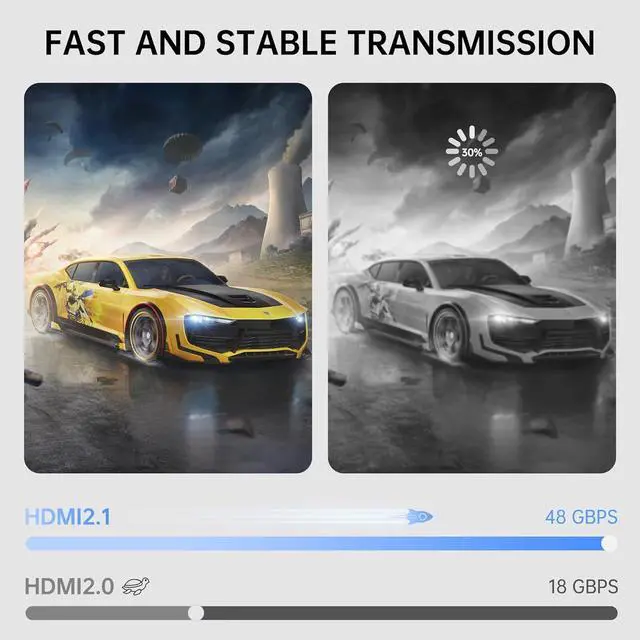 Alt view image 3 of 6 - 10ft HDMI to VGA Cable \u2013 1080P HD Video Converter Cord for Laptop, TV Box, PS4, Monitor, Projector (Black, 3M)