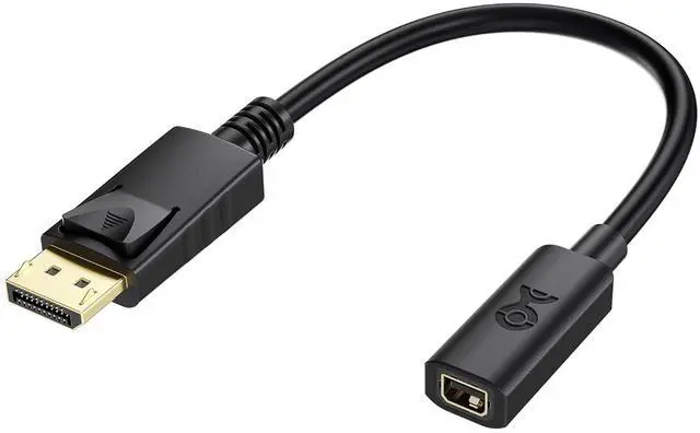 Main image of Bi-Directional DisplayPort to Mini DisplayPort Adapter - 6 Inches DP Male to Mini DP Female Adapter Cable Not Compatible with Thunderbolt/Thunderbolt 2 Display/Monitor Not for HDMI