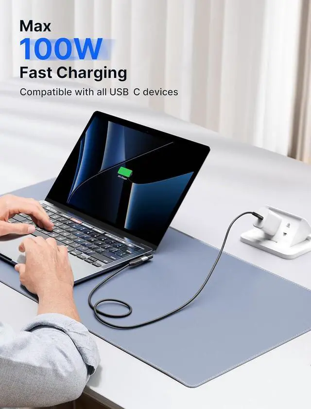 Alt view image 4 of 7 - 90 Degree USB C Male to Female Adapter 2-Pack 40Gbps Data Transfer PD 100W Type C 3.1 Extender for Switch 2 Switch OLED ROG Ally Steam Deck VR MacBook iPad iPhone Air/17/16/15 and More
