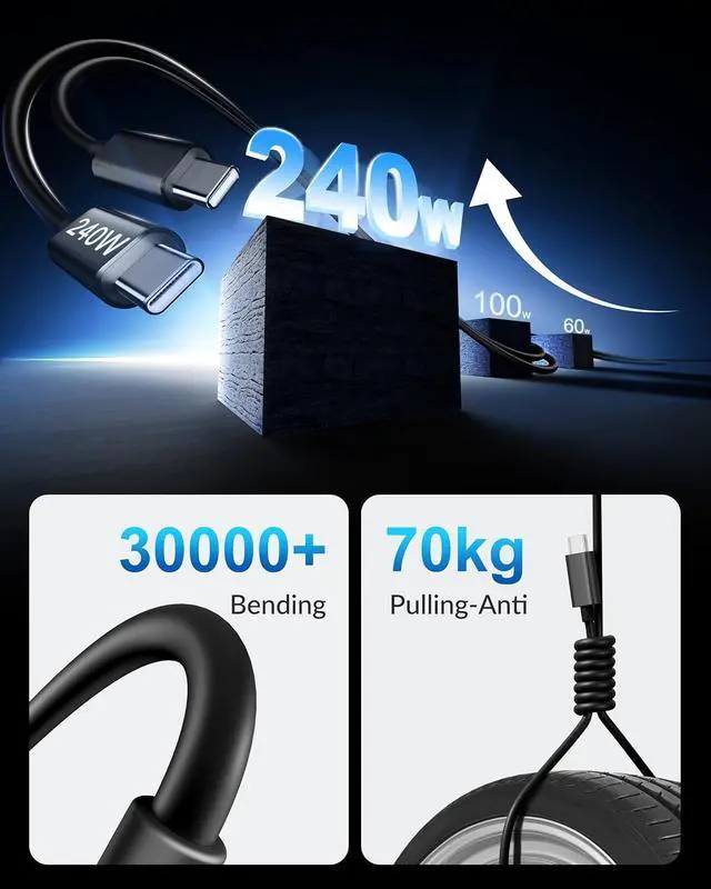 Alt view image 6 of 7 - iPhone 17 16 15 Car Charger Fast Charging 90W 4-Port USB C Fast Car Charger Cigarette Lighter Adapter with 240W 3FT USB-C Cable for iPhone 17/Air/17 Pro/16/15 Pro Max/Plus/16e iPad Galaxy Android