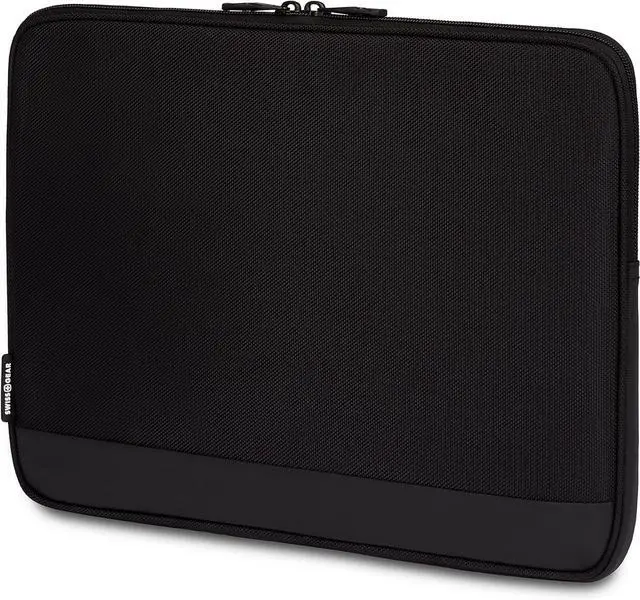 Alt view image 6 of 7 - Padded Zippered Laptop Sleeve Micro-Twill Laptop Case with Fleece Lining & Front Webbing