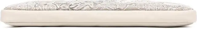 Alt view image 6 of 6 - Embossing Floral Pattern PU Leather Laptop Sleeve Case with Pocket (Ivory White PU 16 inch)