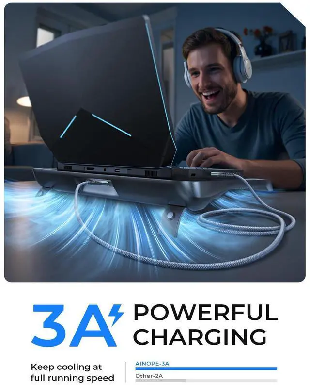 Alt view image 5 of 7 - USB to USB Cable USB 3.0 A to A Male to Male Cable [Never Rupture] Double End Type A Cord Compatible with Hard Drive Enclosures KVM DVD Player TV Laptop Cooler 6.6Ft/Grey 1 Pack