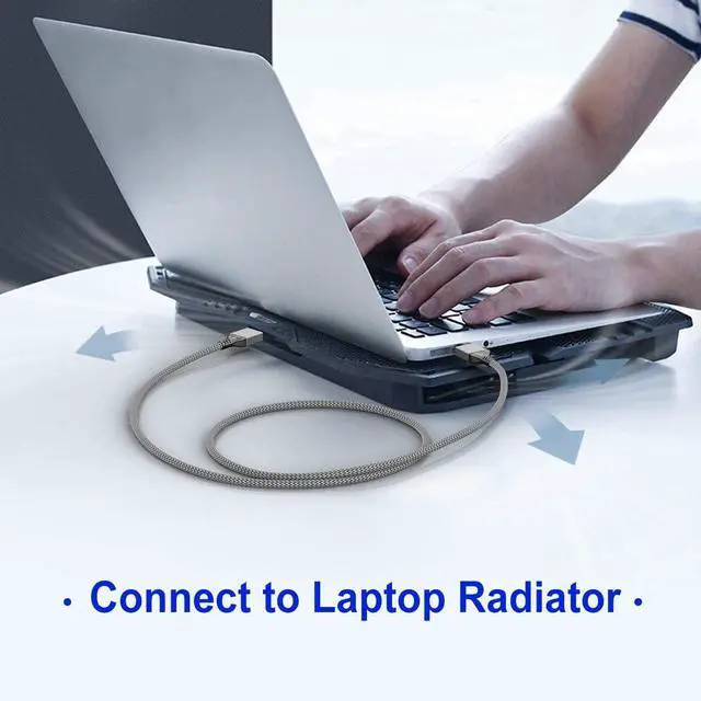 Alt view image 6 of 7 - USB A to USB A Cable 6.6 FT USB 3.0 Male to Male Cable Braided Nylon High-Speed Transfer USB to USB 3.0 for Hard Drive Enclosures Cameras DVD Player Laptop More (Grey)