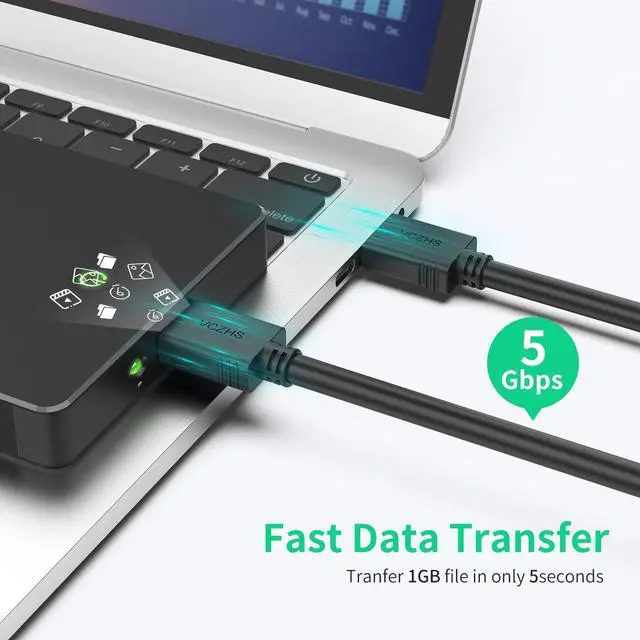 Alt view image 5 of 7 - USB to USB Cable 3ft - Double Ended U SB Cord USB3.0 Male to Male Cable USB3.0 A to A Cord for Hard Drive Enclosures DVD Player Laptop Cooler