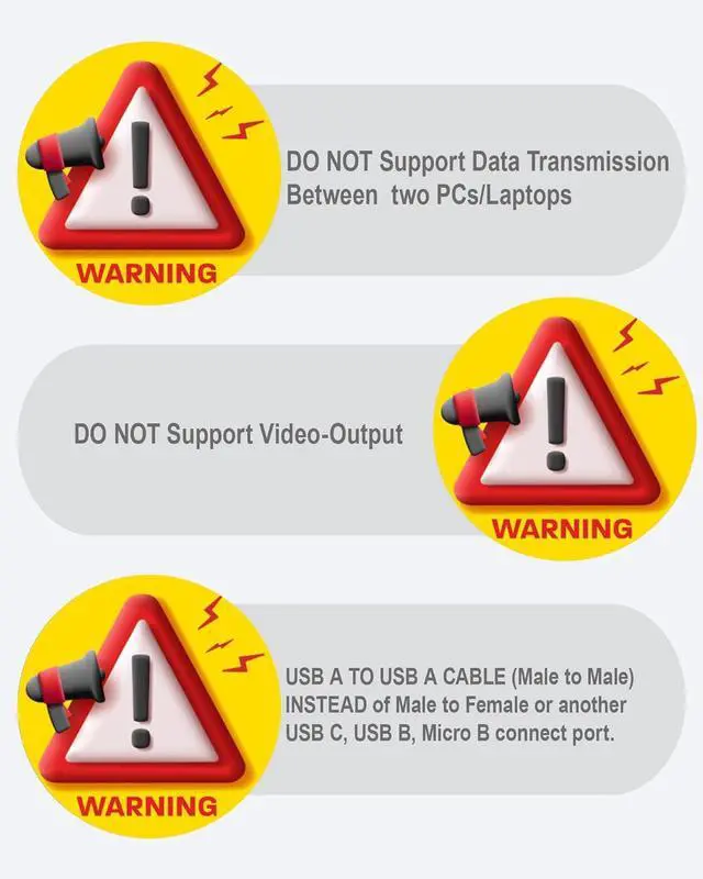 Alt view image 2 of 7 - USB to USB Cable 3ft - Double Ended U SB Cord USB3.0 Male to Male Cable USB3.0 A to A Cord for Hard Drive Enclosures DVD Player Laptop Cooler