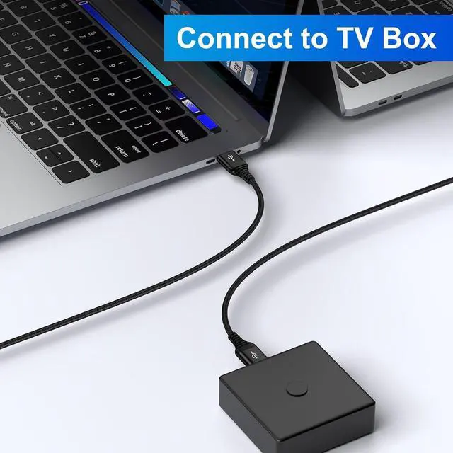 Alt view image 5 of 7 - 10FT USB A to USB A Cable USB Male to Male Cable Compatible with DVD Player/Computer/Hard Drive Enclosures/Laptop Cooler/PC/TV/Monitor High Data Transfer Double Sided Type A Braided Cord