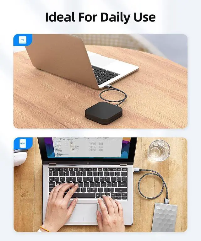 Alt view image 3 of 6 - USB 3.0 Cable 1FT USB Type A Male to Type A Male Transfer Rate Up to 5Gbps Cable Compatible with Printers Modems Hard Drives Cameras HDD DVD Laptops etc.