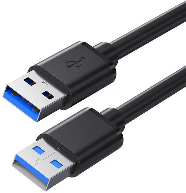Main image of USB 3.0 A to A Male Cable USB Male to Male Double End Cord 3.3ft Compatible with Hard Drive Enclosures DVD Player Laptop Cooling Fan/Pad Printer Camera and More