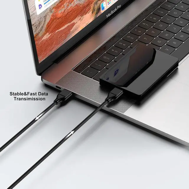 Alt view image 3 of 7 - USB to USB Cable 3.0 6FT Double End Type A Male to Male Data Transfer USB Cord Compatible with Hard Drive Enclosures KVM DVD Player TV Laptop Cooler Printer Speaker Camera Hub