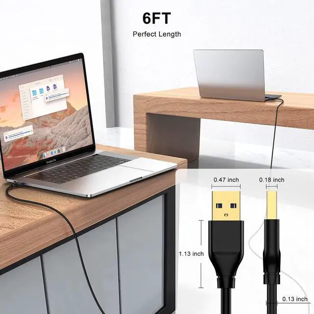 Alt view image 4 of 7 - USB to USB Cable 3.0 6FT Double End Type A Male to Male Data Transfer USB Cord Compatible with Hard Drive Enclosures KVM DVD Player TV Laptop Cooler Printer Speaker Camera Hub