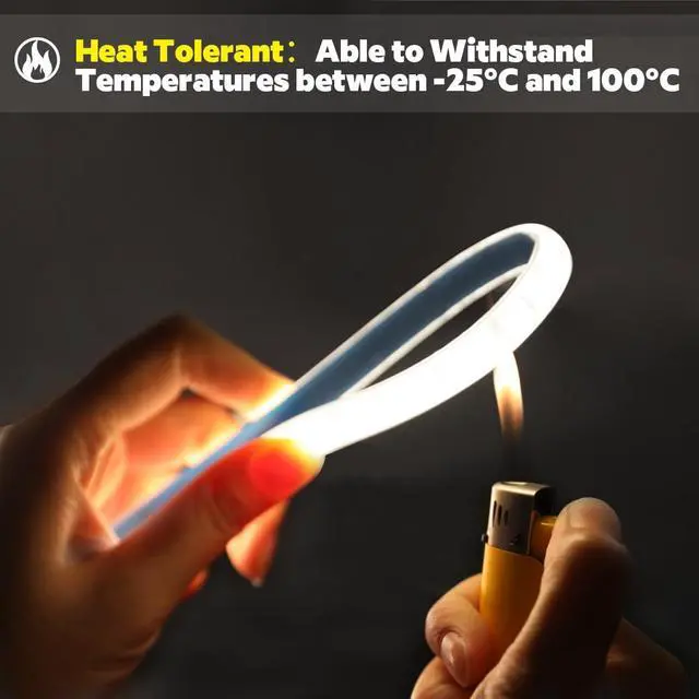 Alt view image 4 of 7 - SuperlightingLED DC24V LED Tape 6000K Sauna Lights for Inside Sauna Flexible High Temperature Rated & IP68 LED Strip Light Water-Submersible 600 LEDs Bright & 5m 16.4ft Long (6000K Daylight White)