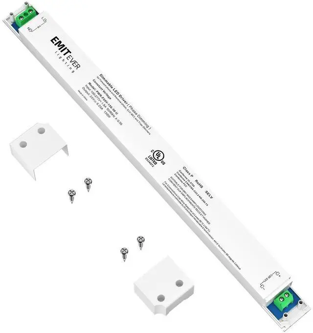 Main image of 150W Triac Dimmable LED Driver Power Supply 100-277V AC to 24V DC 0-100% Dimming Transformer for LED Lights Compatible with Lutron and Leviton Dimmers UL Listed