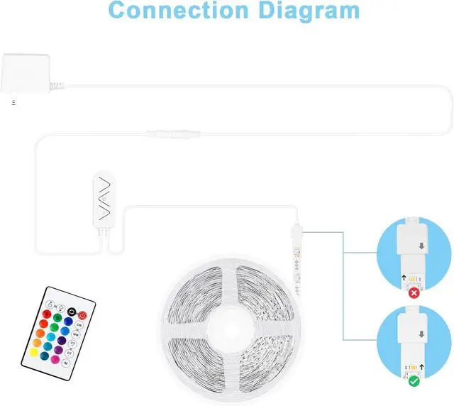 Alt view image 6 of 7 - RGBWW Bluetooth LED Strip Lights 16.4FT Tunable White 3000K to 6500K+RGB Led Light Strips Music Sync Color Changing Indoor LED Rope Lights with App and Remote for Cabinet Bedroom TV