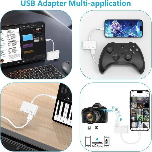 Alt view image 7 of 7 - USB C Micro SD Card Reader Adapter for iPhone 17e 17 Pro Max Air 16 16e 16 Pro Max 16 Pro 16 Plus 15 Pro Max Plus Mac Type C to TF/Micro SD Memory Card Reader Digital Camera Adapter Transfer
