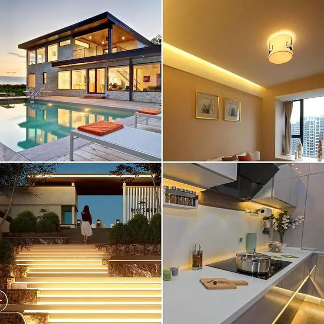 Alt view image 6 of 7 - 24V COB LED Strip Light 320 LEDs/m IP68 Waterproof Flexible LED Strip Light for Rooflight Living Room Kitchen Decoration (Natural White (4000-4500K) 5M)