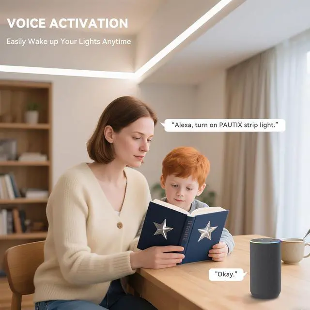 Alt view image 3 of 7 - CCT COB LED Strip Light White Tunable 3200LEDs CRI90+ 16.4ft/5m Dimmable 2700K-6500K 24V LED Tape Lights Kit Work with Alexa/Google Assistant for Under Cabinet Bedroom Kitchen DIY Lighting