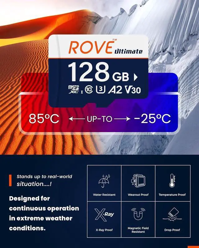 Alt view image 4 of 6 - Ultimate Micro SD Card microSDXC 128GB Memory Card with USB 3.2 Type C Card Reader 170MB/s C10 U3 V30 4K A2 for Dash Cam Android Smart Phones Tablets Games