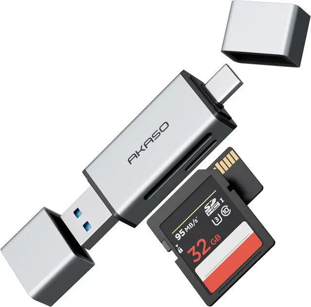 Main image of SD Card Reader - USB 3.0 Type C to Micro SD Card Adapter Memory Card Reader for SD/Micro SD/SDHC/SDXC Card Compatible with Smartphones Laptops Tablets Personal Computer and Cameras