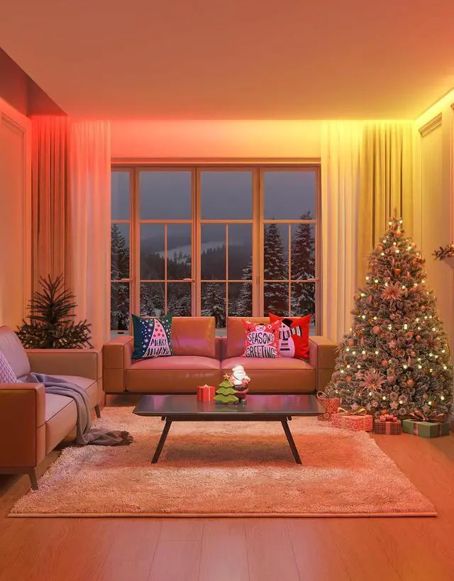 Alt view image 2 of 7 - RGBIC Strip Light 2 Pro with Matter 16.4ft Smart LED Strip Lights Work with Alexa and Google Assistant DIY Color Changing Light Strip LED Lights for Bedroom Cabinet Party Home Decor