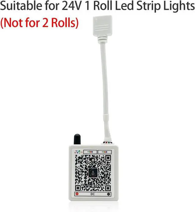 Alt view image 5 of 6 - 44 Key RGB LED Strip Lights IR Remote Control Remote Receiver RGB LED Light Strip 24V Power Adapter for LED Lights