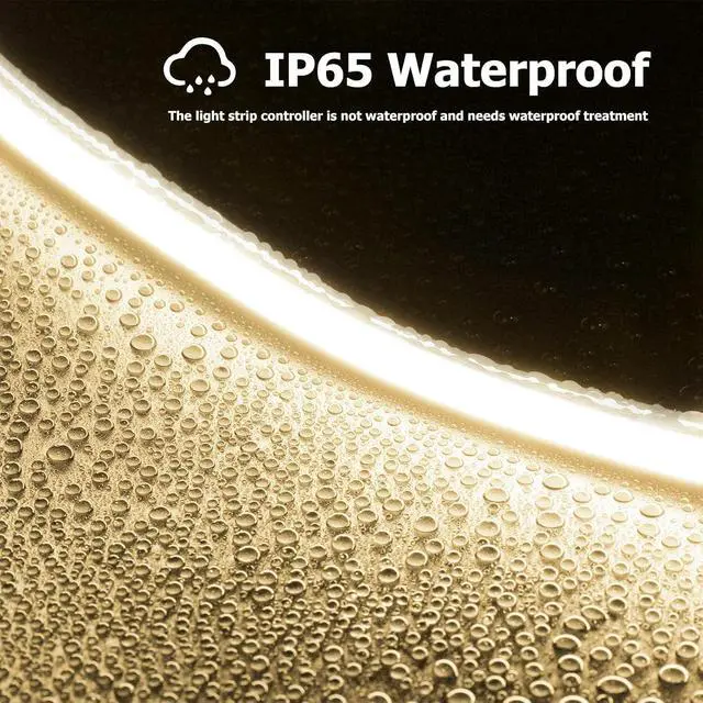 Alt view image 2 of 7 - Neon Rope Lights 16.4ft Rope Lights with Dimmable Remote and Adapter Waterproof Flexible Smart Led Strip Lights for Bedroom Super Bright DIY Neon Sign Indoor Outdoor Wall Decor Warm White