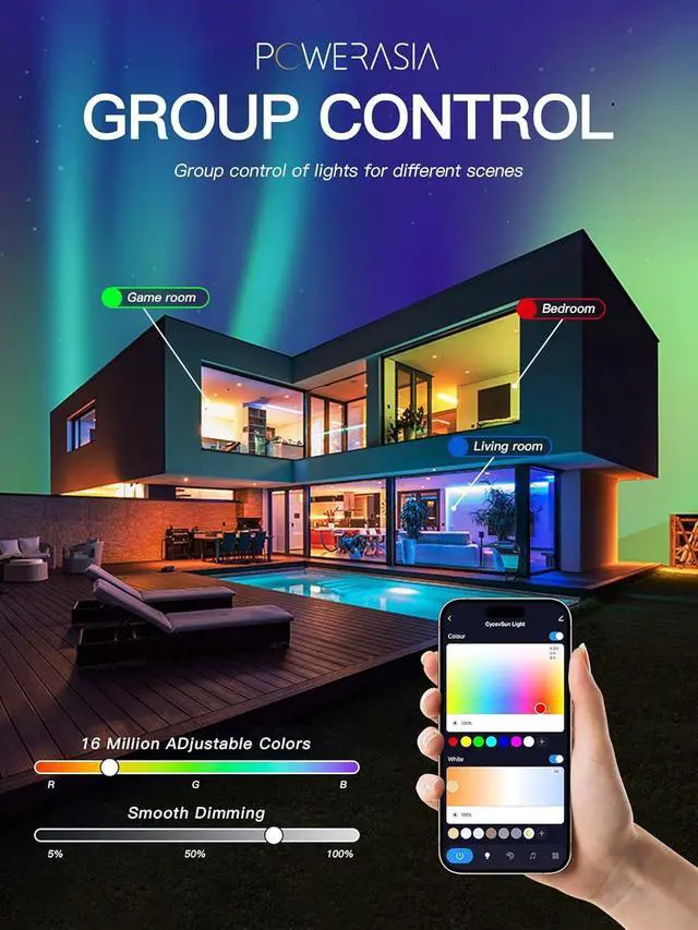 Alt view image 5 of 7 - 12 Pack 4 Inch Smart LED Recessed Lighting with RGB Back Light 9W 850LM Smart LED Recessed Lights with Junction Box 2700K-6000K Color Changing Work with Google Assistant/Siri Hub INCL