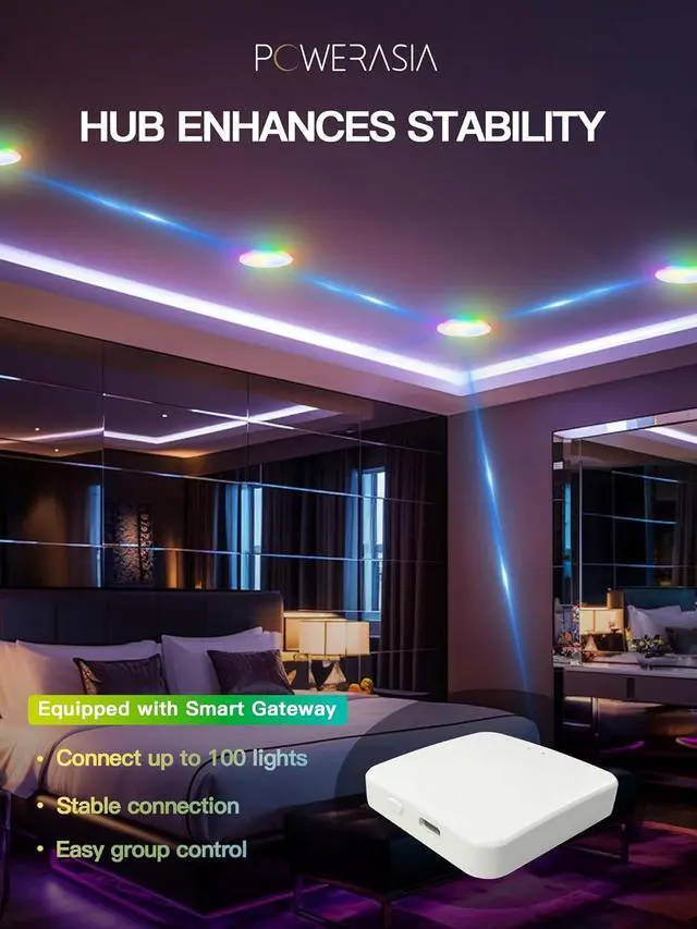 Alt view image 7 of 7 - 12 Pack 4 Inch Smart LED Recessed Lighting with RGB Back Light 9W 850LM Smart LED Recessed Lights with Junction Box 2700K-6000K Color Changing Work with Google Assistant/Siri Hub INCL