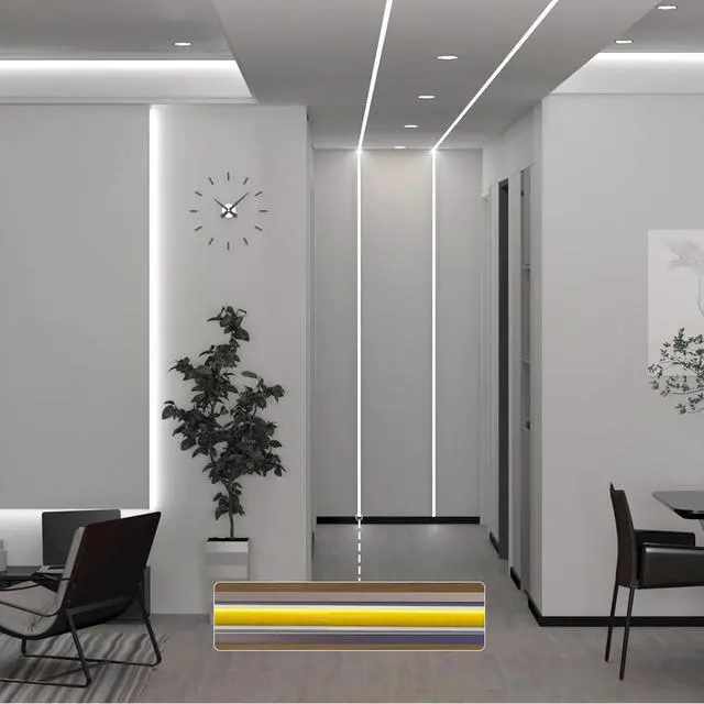 Alt view image 5 of 7 - FCOB COB LED Strip 5mm Width Super Narrow Flexible High Density Uniform light 16.4FT DC12V Daylight White 6000K CRI 90+ Dimmable LED Ribbon for Home Indoor Decor(No Controller or Adapter)