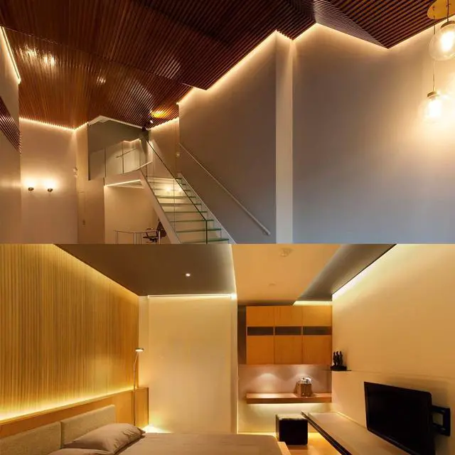 Alt view image 7 of 7 - LED Strip Lights Warm White 50ft Dimmable 3000K Strip Lighting 12V 15M 900 LEDs 2835 Flexible led Light for Bedroom Kitchen Home Decoration