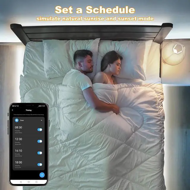 Alt view image 7 of 7 - 16.4ft 6500K WiFi COB Led Strip Light with App and Remote Compatible with Alexa and Google Dimmable Cool White Indoor COB Led Lights for Stair Kitchen Cabinet