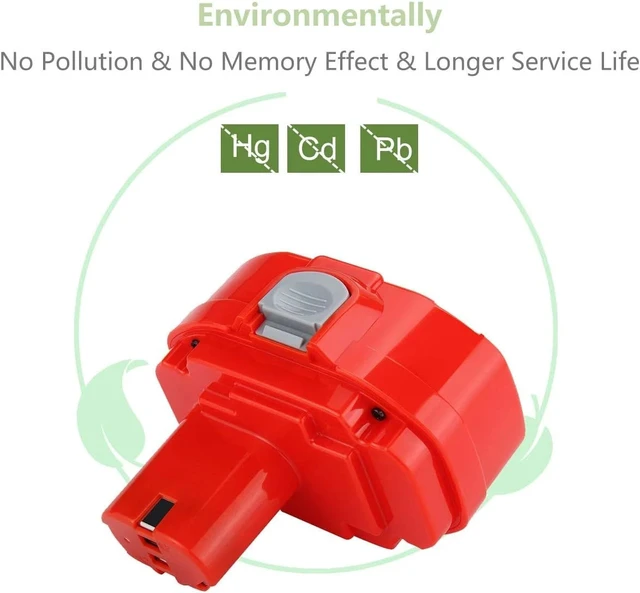 Alt view image 4 of 7 - 9.6V Ni-CD/Ni-MH Battery for Makita 9.6V 6207D PA09,9120 9122 9267-A