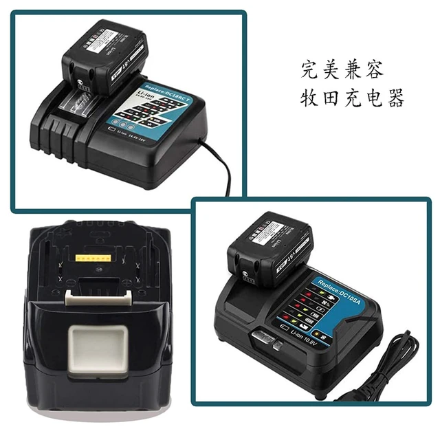 Alt view image 6 of 7 - Pack 2pcs 18V LXT Lithium-Ion 6.0 Ah Battery for Makita BL1860B-2