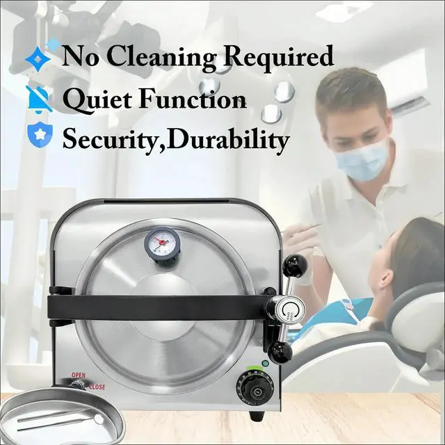 Alt view image 4 of 6 - Luxelinc 14L Autoclave Sterilizers Lab Autoclave Machine, 900W Sterilizer Autoclave for Tools, Sterilizer Machine Autoclave Sterilizers for Esthetician, Steam Sterilizer