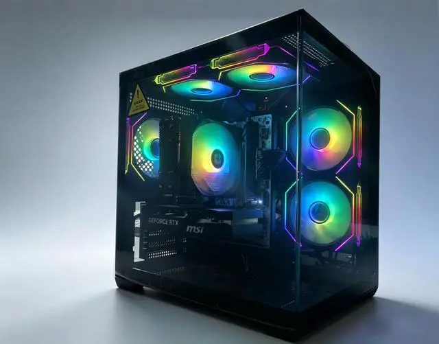 Main image of Kivva Gaming PC Desktop - Intel Core i5-14400F/MSI RTX 5060 8G/ 16GB RAM/1TB SSD WIFI Bluetooth