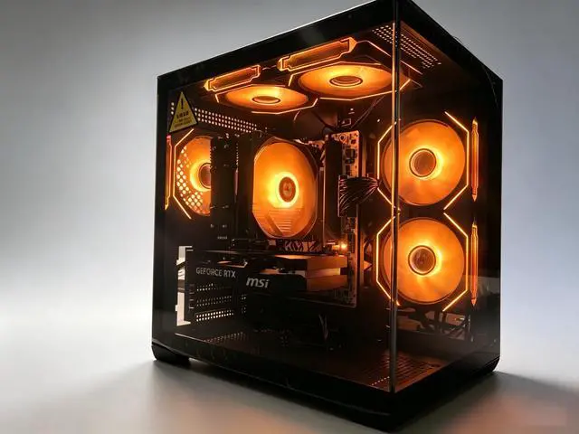 Alt view image 3 of 5 - Kivva Gaming PC Desktop - Intel Core i5-14400F/MSI RTX 5060 8G/ 16GB RAM/1TB SSD WIFI Bluetooth