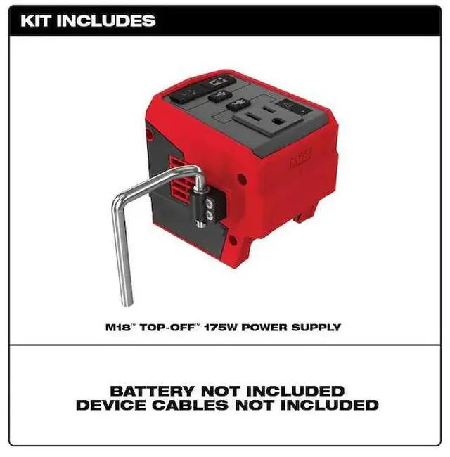 Alt view image 3 of 7 - FOR M18 TOP-OFF 175W Power Supply (Tool Only)