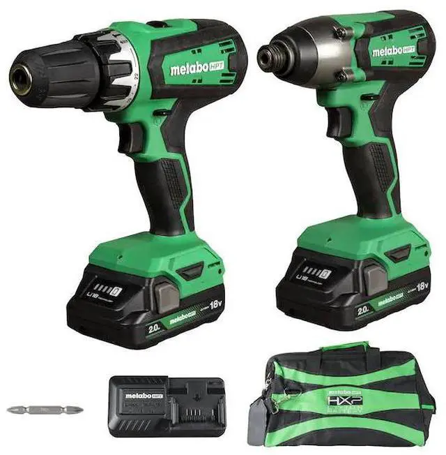 Main image of FOR 18V Cordless Brushed Hammer Drill and Impact Driver Kit 2 x 2.0Ah w/Bag