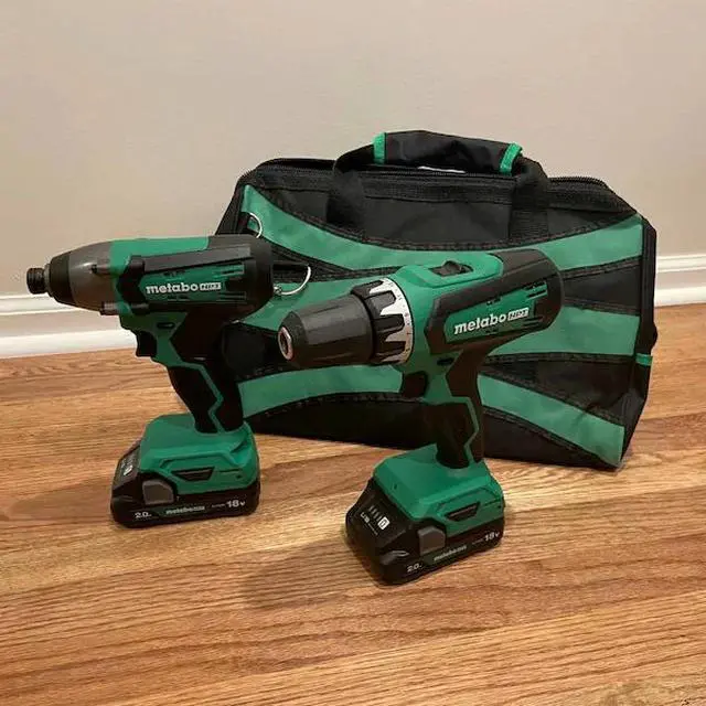 Alt view image 5 of 7 - FOR 18V Cordless Brushed Hammer Drill and Impact Driver Kit 2 x 2.0Ah w/Bag