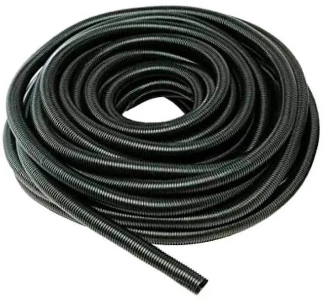 Main image of Kable Kontrol Corrugated Split Wire Loom Tubing - 1" Inside Diameter - 100' Length - Black